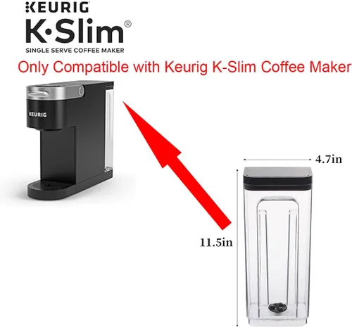 Miniatura 2 de Depósito de agua de piezas de repuesto, compatible con cafeteras Keurig K-Slim Single Serve