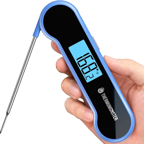 Termómetro digital de lectura instantánea de 0.5 segundos para carne con precisión de ± 0.5 ℉, termómetro de alimentos para cocinar utensilios de