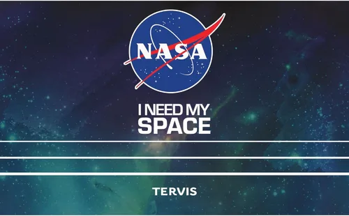 Miniatura 2 de Tervis Vaso aislado de triple pared de la NASA I Need My Space mantiene las bebidas frías y calientes, 20 onzas, acero inoxidable Varios