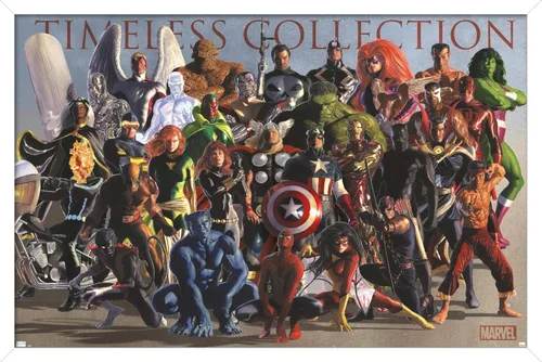 Miniatura 13 de Marvel Comics Group - Póster de pared, 22.4 pulgadas de largo x 14.7 W, versión enmarcada de madera de granero