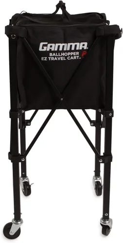 GAMMA Sports EZ Travel Cart, Tennis & Pickleball Hopper, Padel, Portable Compact Design, Sturdy Lightweight Construction, EZ Bags, 150 or 250