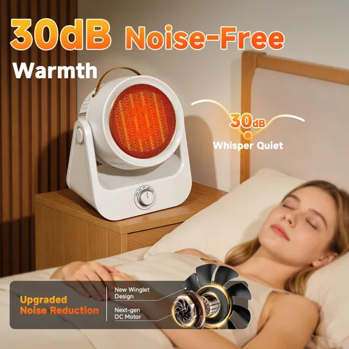Miniatura 4 de Calentador eléctrico de cerámica PTC de 1500 W para exteriores, calefacción 1S de 250 pies cuadrados, 4 modos, calentadores de patio 3D verticales