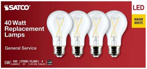 Miniatura 4 de BOMBILLA LED FLMNT A19 4PK 045923124600
