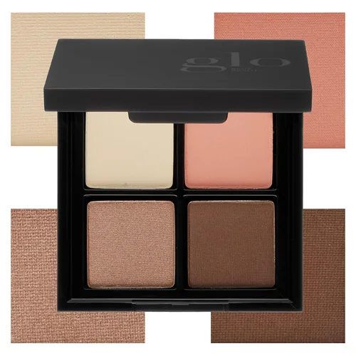 Glo Skin Beauty Sombra de ojos Quad | Cuatro tonos combinados por expertos para una declaración de ojos personalizada, (Bon Voyage)