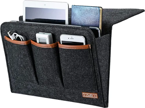 Miniatura 11 de Zafit Organizador de mesita de noche, organizador de almacenamiento de mesita de noche, organizador de mesita de noche, organizador para revistas