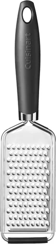 Cuisinart Rallador de mano con mango curvo, negro/plateado
