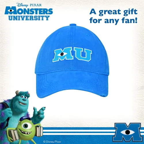 Miniatura 6 de Disney Pixar Monsters Inc Monsters University Gorra de béisbol ajustable color azul Azul