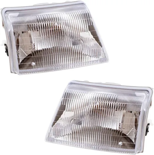Brock Faros delanteros de repuesto para conductor y pasajero, compatibles con camioneta Ranger 1998-2000 F87Z 13008 FB F87Z 13008 EB
