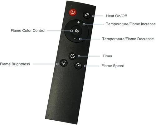 Miniatura 8 de Modern Ember Uptown - Inserto de chimenea eléctrica inteligente de 23 pulgadas + kit de molduras, habilitado para Alexa/WiFi, incluye control Kit