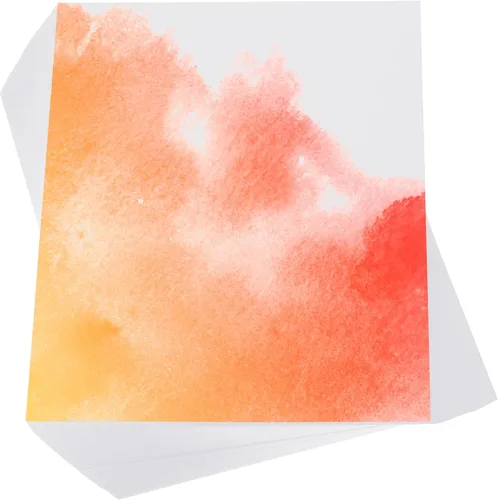 Miniatura 15 de PATIKIL 100 piezas de papel de acuarela de algodón puro de 140 lb/300 GSM, papel de pintura para colorear de agua, pintura de arte, acuarela