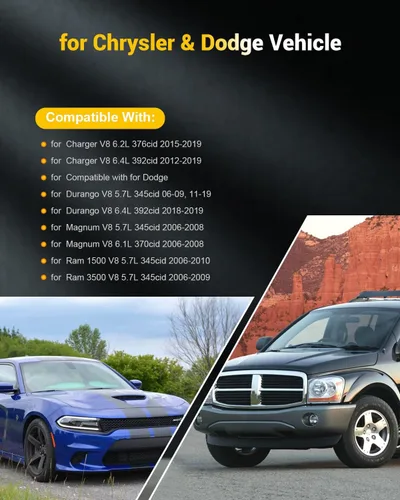 Miniatura 4 de OCPTY Paquetes de bobinas y bujías para UF504, GN10352 compatibles con 2011-2020 para Chrysler para 300 5.7L/V8, 2009-2010 para Dodge para Ram 1500