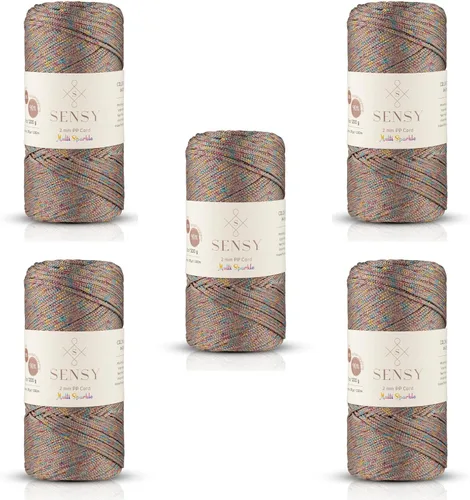 Miniatura 20 de Sensy Premium Cuerda de Poliéster de 2mm 251 Yardas Cuerda de Polipropileno 100% Cordón de Macramé 2mm Cordón para Bolsa de Ganchillo Cuerda