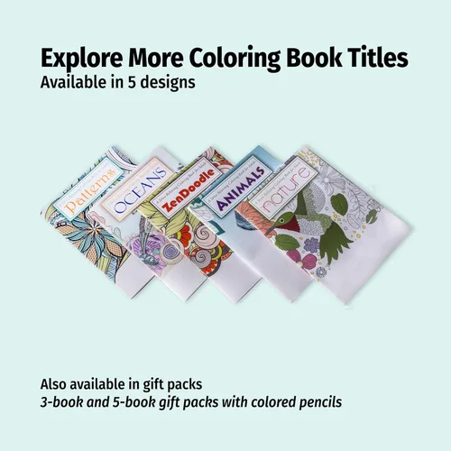 Miniatura 6 de ZOCO Libros para colorear de animales, paquete de 10 unidades, regalos de relajación para adultos, personas mayores, adolescentes y niños, ideal Sin