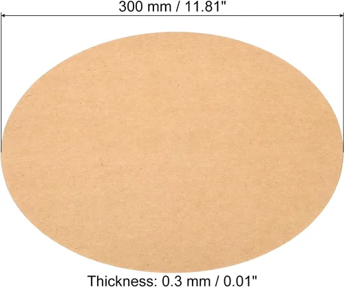 Miniatura 16 de PATIKIL Papel de cartón redondo de 5.9 pulgadas, 25 unidades de círculos de disco en blanco para decoración de fiestas, manualidades, manualidades