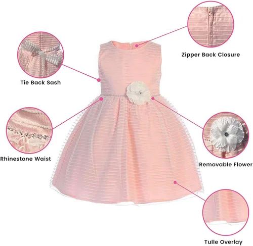 Miniatura 2 de Flor Vestidos de Pascua para Niñas Vestidos para Niñas Elegantes