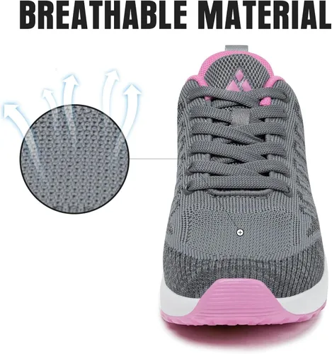 Miniatura 3 de Mishansha Women's Walking Shoes Lightweight Air Cushion Running Jogging Sneakers