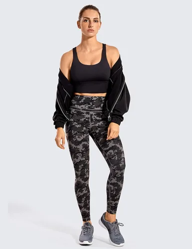 Miniatura 4 de CRZ YOGA - Sujetador deportivo con tirantes delgados para mujer, con relleno y sin varillas para entrenamiento de mediano impacto