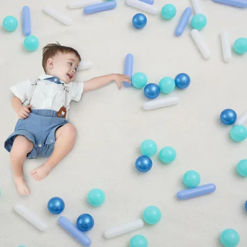 Miniatura 8 de Bolas para piscina de bolas STARBOLO para niños - Paquete de 150, 200, 500 bolas de piscina de bolas coloridas a prueba de aplastamiento de plástico