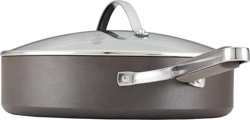 Miniatura 6 de Ayesha Curry Kitchenware - Juego de ollas y sartenes antiadherentes anodizados profesionales, 10 piezas, color carbón