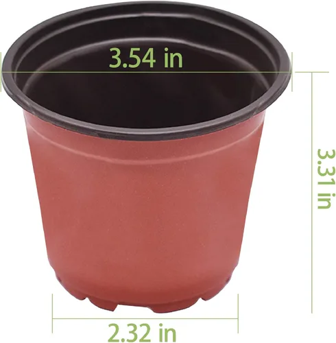 Miniatura 2 de Macetas de plántulas, macetas de plástico para plantas de semillero, macetas de vivero, contenedor de plantas apto para germinación de semillas