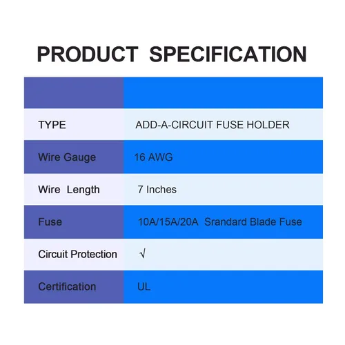 Miniatura 7 de Paquete de 10 adaptadores de fusible de 12 V para automóvil Add-A-Circuit, Micro II Micro II Micro 2 APT ATR Blade Fuse Holder con hoja 10A 15A 20A