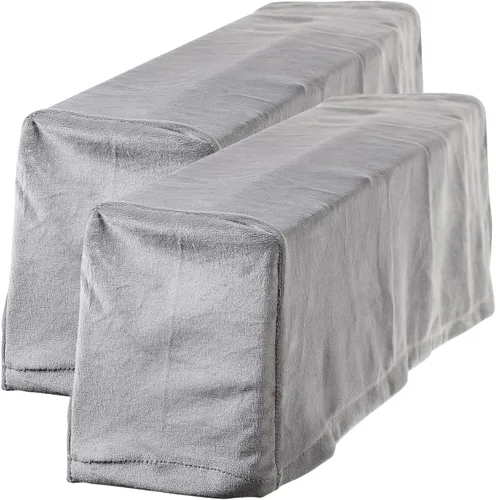 Miniatura 10 de BESPORTBLE 2 fundas de tela elástica para reposabrazos de sofá, fundas para reposabrazos de sillón, antimanchas, lavable, protector de muebles Beige