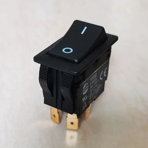 Miniatura 9 de 1 pieza KEDU HY60E Interruptor de botón pulsador ON-Off Interruptor basculante 20A 125V 16(8) A 250V E195428 Negro