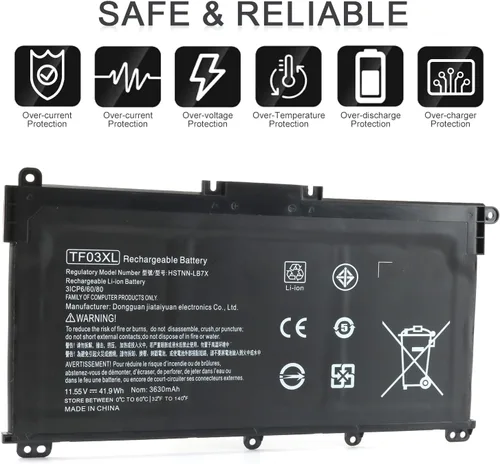 Miniatura 5 de TF03XL 920070-855 - Batería de repuesto para HP Pavilion x360 45.9 ft-cd0001dx 45.9 ft-cd0003dx 15-cc0xx 15-cc023cl 15-cc123cl 15-cc050wm 17-ar050wm