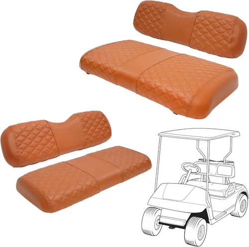 Miniatura 18 de Fundas de asiento de carrito de golf, delanteras y traseras, impermeables y resistentes al sol, de piel de vinilo de grado marino, accesorios