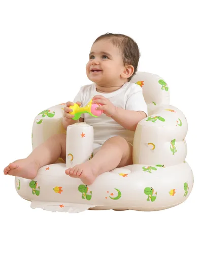 Miniatura 13 de AGITVPS Asiento de bebé inflable mejorado con bandeja para bebés de 3 a 36 meses, asiento de bumbo con bomba de aire integrada con bandeja, silla