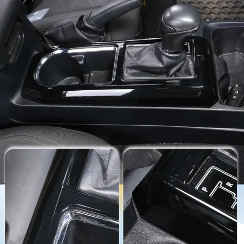 Miniatura 5 de Cubierta de marco de panel de engranajes de consola central compatible con Toyota Tacoma 2016-2023, panel de cambio de marchas de automóvil