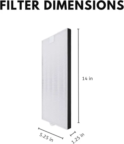 Miniatura 2 de Nispira Filtro HEPA de repuesto compatible con Membrane Solutions MS18 Torre purificadora de aire, paquete de 3