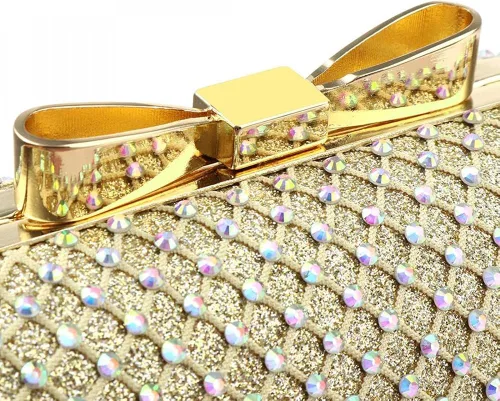 Miniatura 5 de Bolso cruzado con asa superior para mujer, bolso de noche con cuentas brillantes, bolso de mano para fiesta, graduación, boda, cóctel