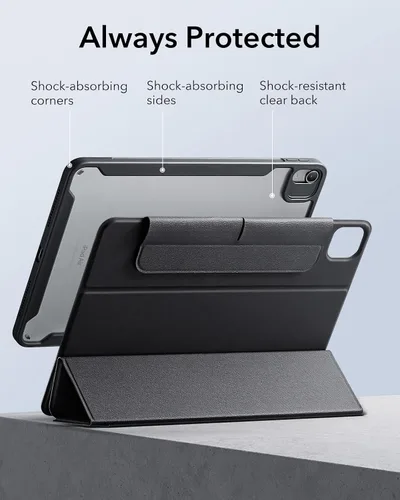 Miniatura 7 de ESR Funda para iPad Air de 11 pulgadas M3/M2 (2025/2024), Funda para iPad Air de 5ª/4ª generación (2022/2020) de 10.9 pulgadas con soporte para Negro