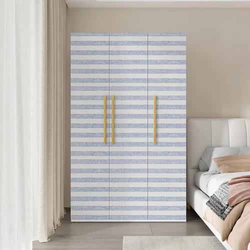 Miniatura 4 de Papel Tapiz Autoadhesivo de Rayas Azul Marino Despegar y Pegar Lavable Papel de Contacto Autoadhesivo para Dormitorio Envoltura de Vinilo Decoración