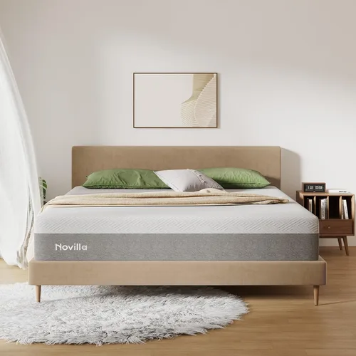 Miniatura 11 de Novilla Colchón King, Colchón de Espuma Viscoelástica King de 14 Pulgadas en una Caja para Soporte, Alivio de Presión y Comodidad Suave, Bliss