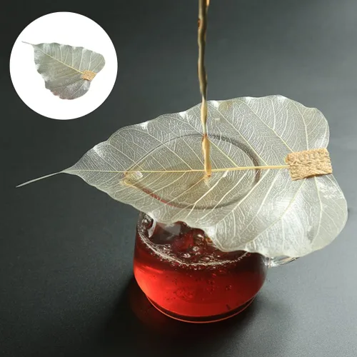Miniatura 9 de Accesorios de café Infusor de té en forma de hoja Colador de té Colador de acero inoxidable verde