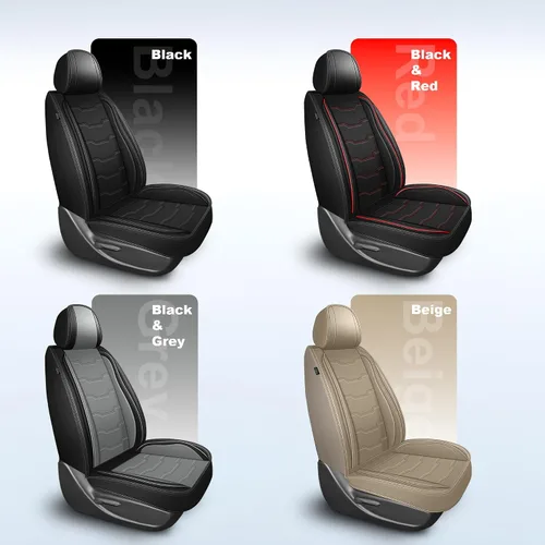 Miniatura 9 de DISUTOGO 2 Front Seat Covers for Hyundai Tucson 2005-2024 2025 2026, Waterproof Faux Leather Car Seat Covers Easy Clean & Compatible Airbag