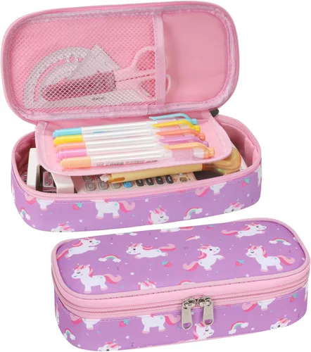 Miniatura 30 de Bagseri Pencil Case for Kids - Expandable Pencil Case for Boys Pencil Pouch Pencil Box Organizer Cute Pencil Bag for Student School, Black Football