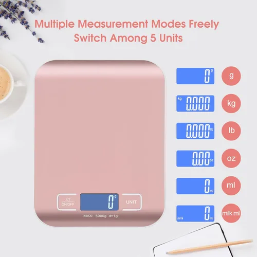 Miniatura 7 de Báscula de envío digital, panel de acero inoxidable, báscula postal portátil precisa para paquetes, pequeñas empresas, cocina, alimentos, hecha a