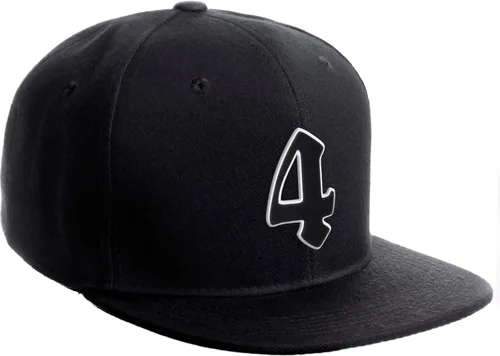 Miniatura 1006 de Daxton Gorra clásica con visera de billete plano con letras del alfabeto inglés antiguo de la A a la Z
