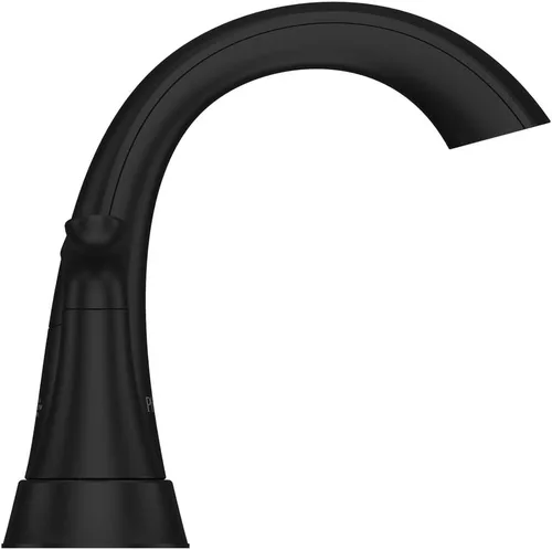 Miniatura 2 de Pfister Weller LG48WRPB - Grifo para lavabo de baño, centro de 4 pulgadas, 2 asas, 3 agujeros, acabado negro mate, LG48WRPB Mate negro