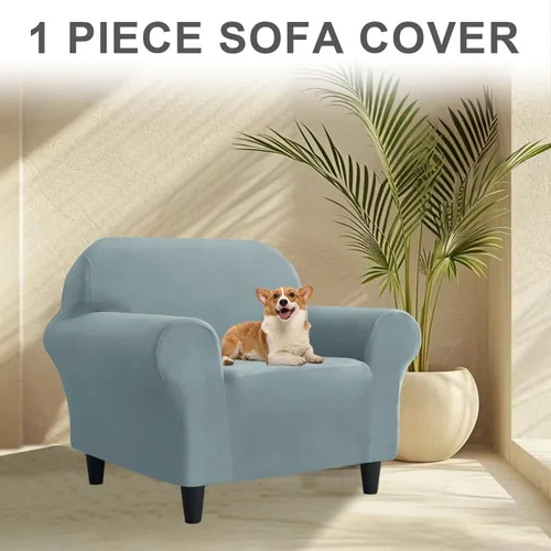 Miniatura 344 de Funda para Sofá de Terciopelo, Fundas Elásticas para Sofá para Funda Principal Separada/Respaldos y Cojines de Asiento, Funda para Sofá, para Fundas