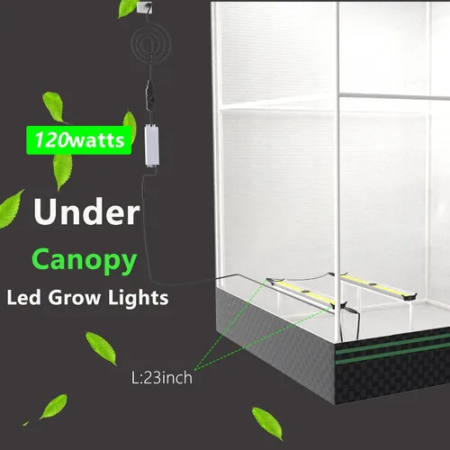 Miniatura 8 de FARMLITE Barras de luz de crecimiento de espectro completo debajo del dosel, lámparas de cultivo LED para plantas de interior, cadena de margaritas