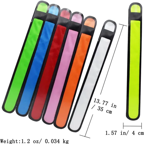 Miniatura 3 de Pulseras LED que brillan con luz para el brazo, bandas de muñeca intermitentes de alta visibilidad, luces de equipo de seguridad para ciclismo