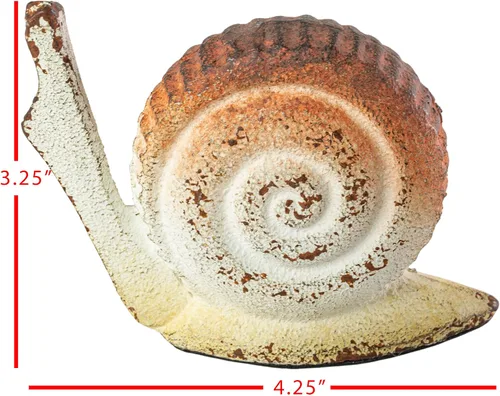 Miniatura 6 de Foreside Home and Garden Figura de caracol de hierro fundido - Foreside Home & Garden