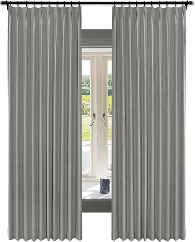 Miniatura 16 de Fcosie Juego de 2 paneles de cortinas opacas extralargas de 120 pulgadas de largo, cortinas de doble capa para oscurecer la habitación, paneles