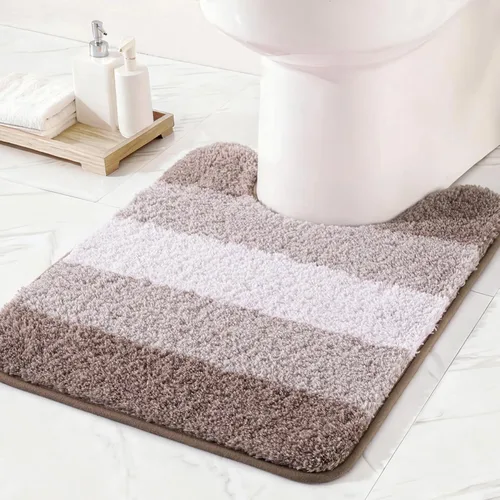 Miniatura 24 de Exclusivo Mezcla Tapetes de baño de 17 x 24 pulgadas, extra suaves, antideslizantes, absorbentes, de microfibra, lavables a máquina, de secado
