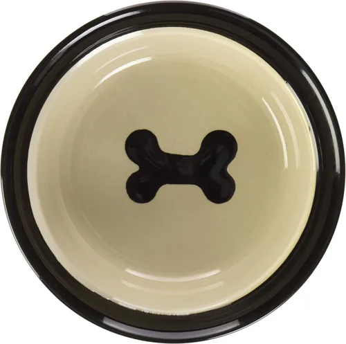 Miniatura 2 de PetRageous 10071 City Pets Bones - Tazón de comida y agua para perros apto para lavavajillas, 6.125 pulgadas de diámetro, 2.5 pulgadas de alto