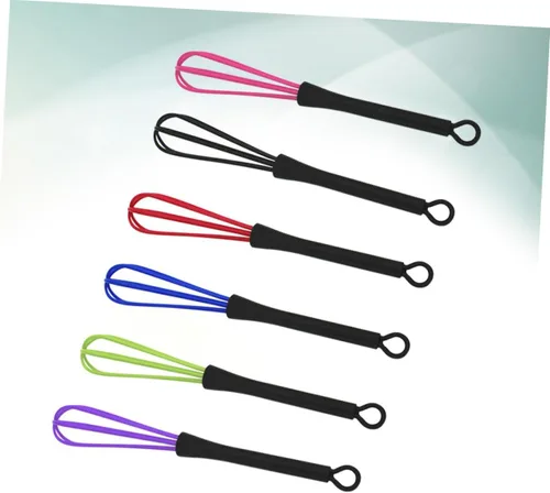 Miniatura 7 de FRCOLOR 12 piezas de herramienta de peluquería mezclador de color para peluquería mini batidor de silicona herramienta de tinte eléctrico